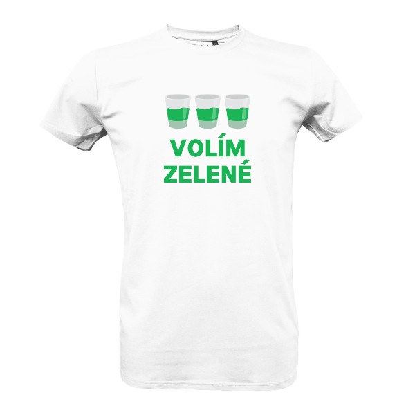 100% BIO tričko "Volím Zelené" - pánské
