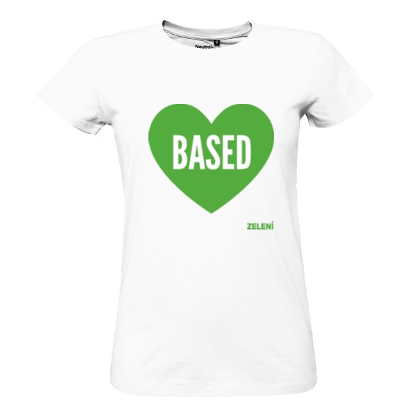 100% bio tričko Based – bílá, dámské
